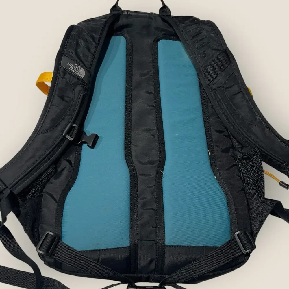 The North Face Hot Shot Chameleon Backpack Teal Orange Mesh Pocket Daypack